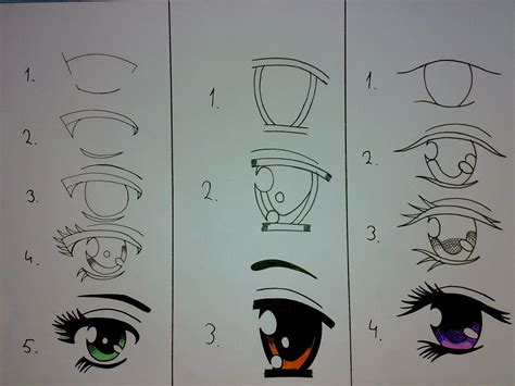 ojos de anime para dibujar|Como ojos ANIME fáciles paso a paso .